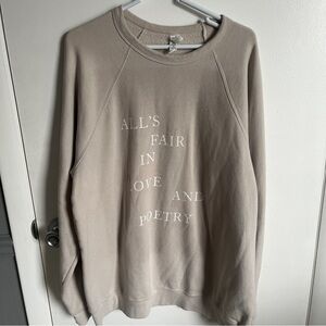 Tan All's Fair in Love and Poetry Crewneck